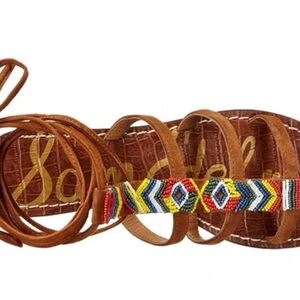Sam Edelman Leather tribal gladiators sandals